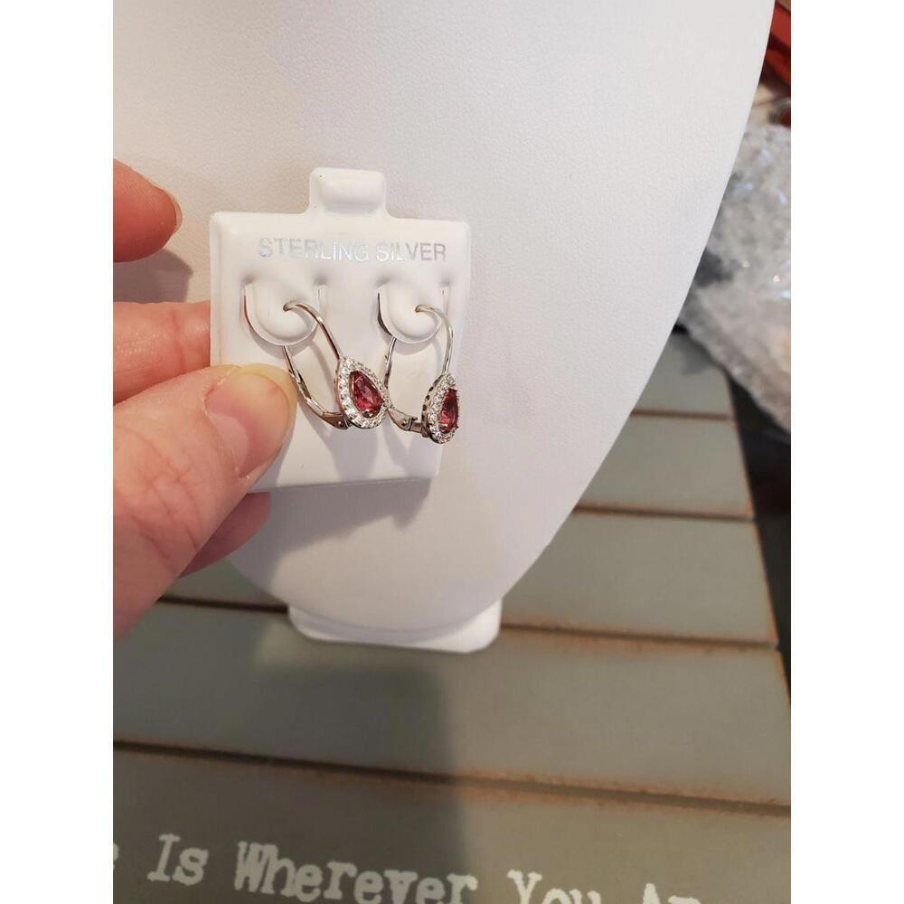 Earrings ruby - Picture 5 of 5